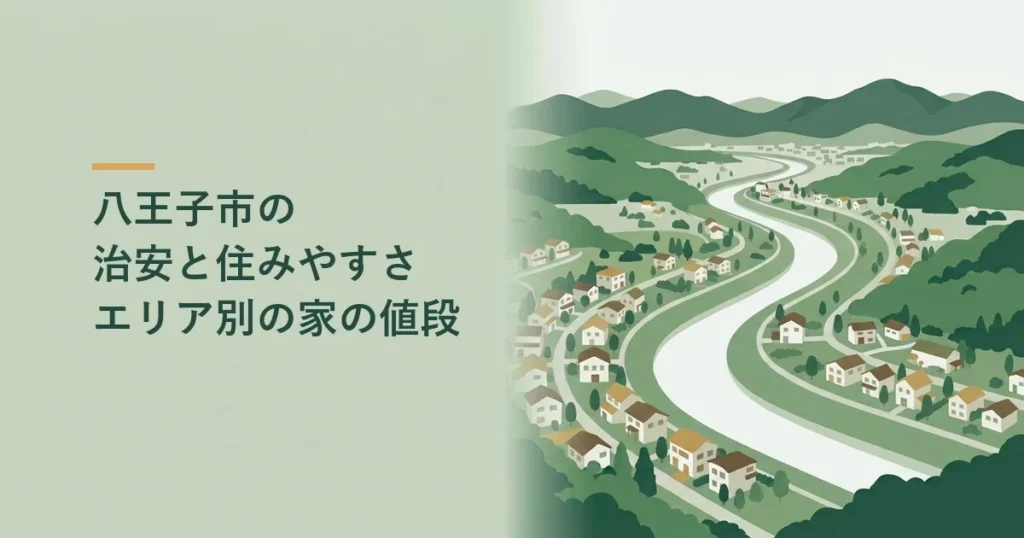 八王子市の治安と住みやすさ、エリア別の家の値段